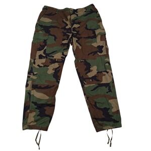 Woodland Camo Cargo Combat Trousers Pants BDU Military Mens 35-39" Adjustable